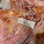 Bella Dahl Floral Print Pink Orange Sleeveless V Neck Tie Blouse Top Size S Photo 8