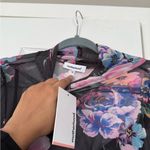 Motherhood Black Floral Mesh Maternity Dress NEW Photo 7