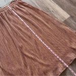 Love Riche  metallic dusty rose pink midi‎ skirt Photo 3