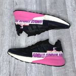 Adidas ZX 2K Boost Running Shoe Women 7.5 Black Pink Wordmark Heel Stripe FX7050 Photo 2