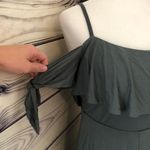 Charlotte Russe Green Off Shoulder Romper Photo 4