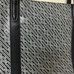 Cole Haan Geometric Black White and Gray Tote with Leather Straps Photo 5