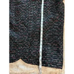 Ann May Lined Silk Cotton Blazer Size Large Black Pink Office Work Business Photo 5