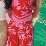 Tropical Pant Set Red Photo 1