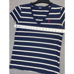 Ralph Lauren Women's Sport Blue and White Striped T-Shirt Size S/P Photo 2