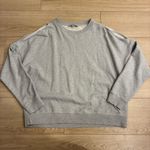 ALLSAINTS  Women’s Unai Sweatshirt Gray Heather Cold Shoulder Cotton Size M Photo 1