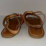 Comfortview Pre-Owned Brown/Orange Priscilla Beaded Slingback Sandals Size 8.5 Photo 4