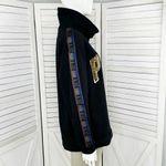 PINK - Victoria's Secret  Reversible Sequin Stripe Sleeve Sweatshirt Black Small Photo 3