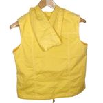 Christopher & Banks yellow pocketed drawstring hooded vest Y2K style size S Photo 20