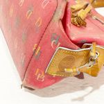 Dooney & Bourke  Letter Monogram Pink Tassel Handbag Purse Photo 3