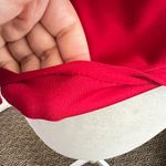 Vintage Y2K Red Glittery Floral Top 2000s Glam Coquette Romantic Small Photo 4