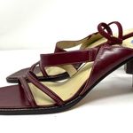 Joan & David burgundy strappy slides, size 7.5 Photo 4