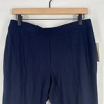 Dana Buchman Ankle Pants Womens Medium Navy Blue Super Stretch Mid Rise Slim Fit Photo 2