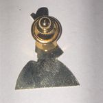 Independent Order of Odd Fellows Daughters of Rebekah Green Enamel Pin Gold Photo 3