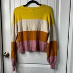 Madewell  striped Gladwell balloon sleeves alpaca wool sweater size XS‎ Photo 1