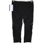 Lululemon Womens Home Stretch Crop 19" Capri Leggings Black Silver Size 6 Photo 1