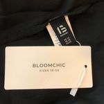 Bloomchic Solid O Ring Zipper Mesh Ruffle Sleeve V Neck Blouse Black 12 Photo 4