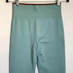 Outdoor Voices NWT Seamless Ribbed 7/8 Leggings in Storm Blue/Brown Photo 3