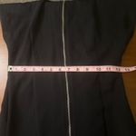 ZARA  Mini Dress Full Zip Sleeveless Collared Black Dress‎ Size S Photo 3