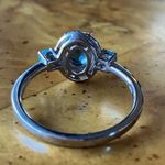 London Blue Topaz Sleeping Beauty Turquoise Sterling Silver Ring Size 10 Photo 4