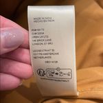 Free People  Willa Western Bomber Tan Leather Jacket with Fringe Embroidery Photo 9