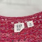 Gap  Pink Crochet Open Knit Tank Top Boho Beachy Racerback Sleeveless Size M Photo 7