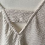 Madewell Women's White Jacquard Peekaboo-Back Crop Tank XL NF442 Photo 4