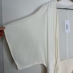 Reformation  Winslow Dress White Ivory Maxi Wrap Kimono Wedding Womens New Large Photo 4