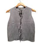 Abercrombie & Fitch  Blue Tie Front V-Neck Sweater Vest Size XS NWT Photo 2