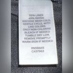 Caslon  Linen Blend High Waist‎ Wide Leg Pants Black XXL Pull-On Sustainable EUC Photo 10