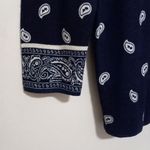 J.Crew  M Merino Wool Preppy Picadilly Navy Pullover Sweater Top Photo 8