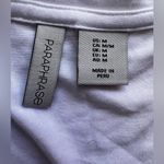 Long Sleeve Tunic Tee PARAPHRASE Women White PulloverT-Shirt Size M Photo 6