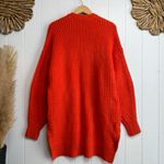 Free People cardigan sweater chunky oversized cotton blend Medium Photo 2