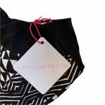 Vanilla Beach VANILLA/BEACH Swim Bikini Top B&W Geometric NWT M Photo 4
