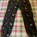 Disney  Maleficent Sweatpants Womens Medium Black Eyes Villains Heidi Klum Glows Photo 0