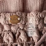 Free People Intimately Small Adella Cami Top Mauve Ruffled Crochet Lace Smocked Photo 6