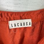 Lacausa Womens size Small Alma Slip Dress Burnt Orange la30124 Photo 8