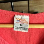 NWT Womens Short Sleeve Dress Size Medium Salmon Pointed Hem Boho Orange Photo 4