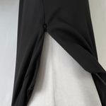 Krisa New One Sleeve Maxi One Shoulder Long Sleeve Side Slit Dress Black Size XS Photo 14