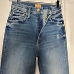 NWT Mother Denim High Waisted Rider Skimp Jeans in Tripping Twice Size 26 Blue Photo 3