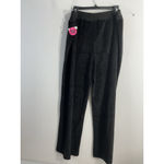 Joe Boxer Womans Womans Plus Pullon Lounge Pants 1 X Black Elastic Waist Studs Photo 1