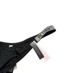 Victoria's Secret Victoria’s Secret Rhinestone Strap Brazilian Bikini Bottom Black L Photo 4