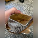 Enzo Angiolini PRELOVED  METALLIC SILVER MULES Photo 2