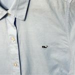 Vineyard Vines  women Oxford tailored long sleeve shirt light blue size 10 Photo 4