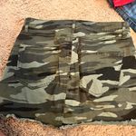 EXPRESS Green Camo Denim Mini Skirt Photo 3