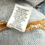 Leith BOUTIQUE | Y2K Denim Jean Jacket Pearl Rhinestone Studded Light-Blue Coat | XL Photo 7