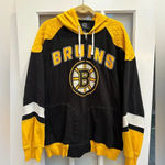 NHL Licensed by Carl Banks Boston Bruins Full Zip Hoodie Sweatshirt Size 2XL Black Photo 12