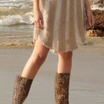 Coach  Leopard Print Rubber Rain Boots Size 7 Photo 0