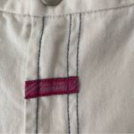 Marithe Francois Girbaud White Denim Capri Cropped Rainbow Embroidered Jeans 27 Photo 8