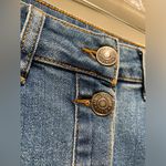 Almost Famous LIKE NEW High Rise Blue Denim Button-Up Above Knee Mini Skirt - 5 Photo 3